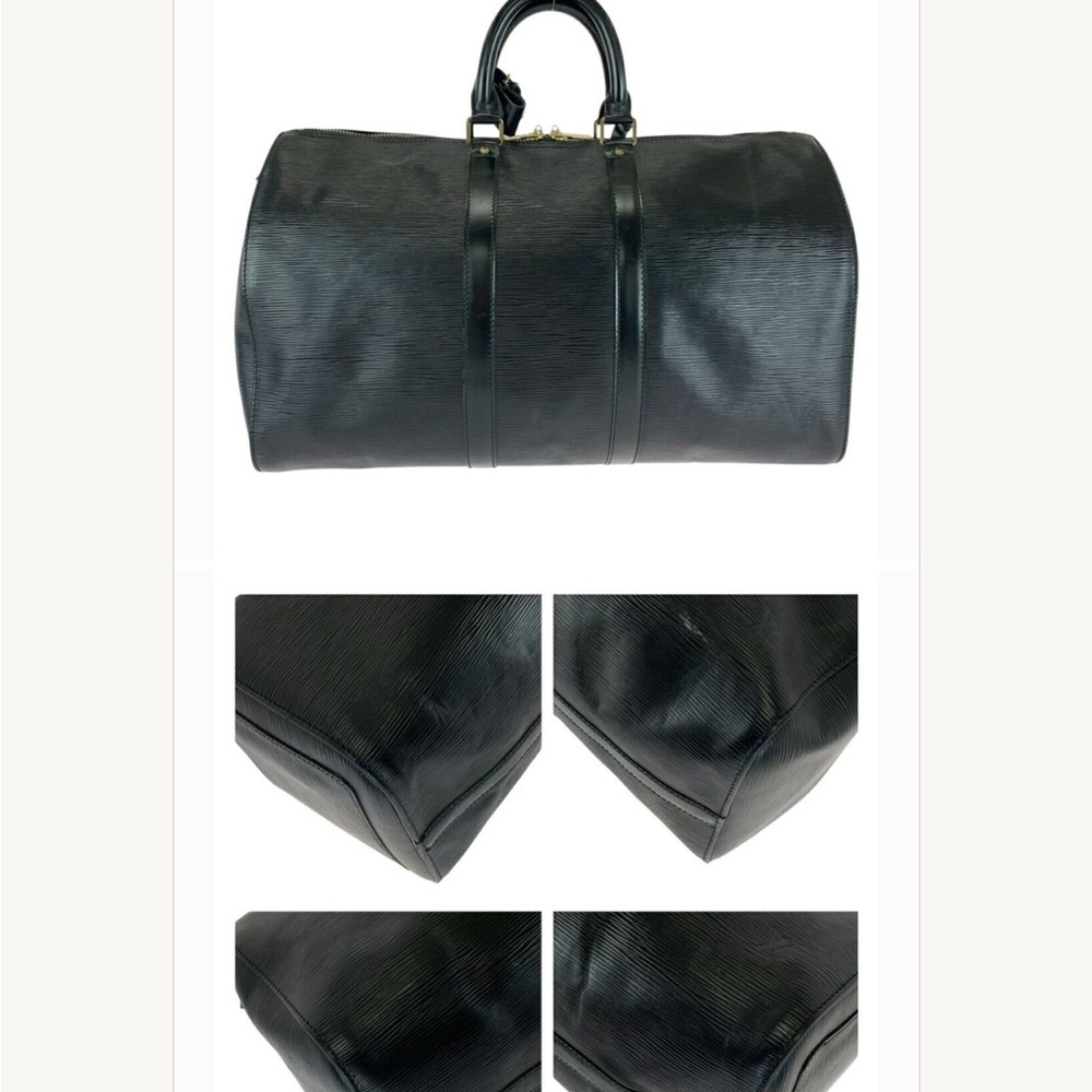 Louis Vuitton Black Duffel Bag